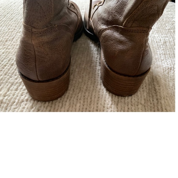 Lucky Brand 7.5 Taupe Brown Giorgia Lace Up Boots - Picture 3 of 12